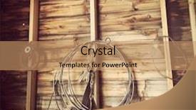  Presentation with old farm - Theme with old farm barn with instagram effect background and a coral colored foreground