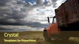  Presentation with old farm - Presentation enhanced with old farm truck background and a  colored foreground