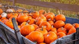  Presentation with old farm - Theme consisting of old-farm-wagon-full background and a gold colored foreground