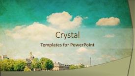  Presentation with old fashioned - Presentation design having towels and shampoo isolated on white background background and a light gray colored foreground