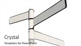  Presentation with old fashioned - Colorful presentation theme enhanced with old-fashioned blank white sign backdrop and a white colored foreground