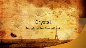  Presentation with eiffel tower paris france - PPT layouts featuring old-fashioned eiffel tower - paris background and a  colored foreground