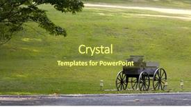  Presentation with old fashioned - Cool new slides with old fashioned horse and buggy backdrop and a tawny brown colored foreground