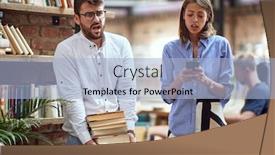  Presentation with old fashioned - Theme having old-fashioned-male-carrying-heavy background and a light blue colored foreground