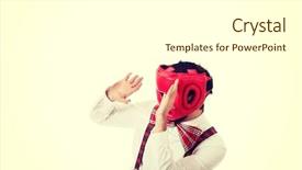  Presentation with defending - Audience pleasing presentation design consisting of  backdrop and a  colored foreground