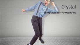  Presentation with vinyl - Amazing presentation having old fashioned music - geeky hipster dancing to vinyl backdrop and a  colored foreground