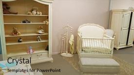  Presentation with old fashion pen rizal - Slide deck with old fashioned nursery interior baby background and a coral colored foreground