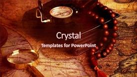  Presentation with compass map - Colorful PPT layouts enhanced with old fashioned objects backdrop and a wine colored foreground