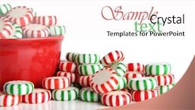  Presentation with christmas candy - Slides having limestone quarry with vertical layer background and a gray colored foreground