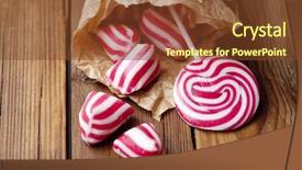  Presentation with old fashioned - PPT layouts having old fashioned peppermint hard candy background and a tawny brown colored foreground