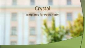  Presentation with school building - Colorful presentation enhanced with old fashioned school house - blurred building background backdrop and a lemonade colored foreground