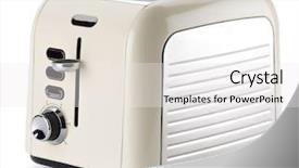  Presentation with old fashioned - Theme featuring old fashioned toaster background and a white colored foreground
