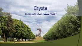  Presentation with wind - Theme having old fashioned windmill - sint janshuismolen wind mill background and a sky blue colored foreground