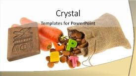  Presentation with dutch sinterklaas - Colorful presentation theme enhanced with old fashioned windmill - traditional dutch sinterklaas attributes backdrop and a  colored foreground