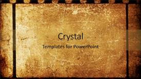  Presentation with vintage retro - Colorful PPT layouts enhanced with old film - vintage grunge 35mm filmstrip retro backdrop and a gold colored foreground