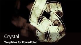  Presentation with old film - Beautiful slides featuring old-film-abstract-image backdrop and a black colored foreground