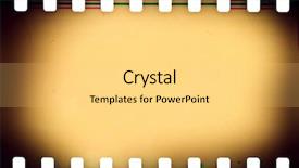  Presentation with old film - Beautiful PPT theme featuring old film texture close up backdrop and a light gray colored foreground
