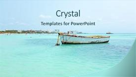  Presentation with carribean - Colorful PPT layouts enhanced with aruba in the carribean backdrop and a sky blue colored foreground