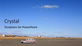  Presentation with fishing boats - PPT layouts with old fishing boats in dahab background and a light blue colored foreground