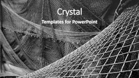  Presentation with fishing nets - Cool new presentation theme with old fishing nets backdrop and a dark gray colored foreground