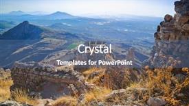  Presentation with corinth - PPT theme consisting of old fort in corinth greece - archaeology background background and a teal colored foreground