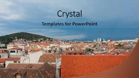  Presentation with croatia split - Cool new slides with old fortress in split backdrop and a light blue colored foreground