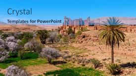  Presentation with bosnia old castle history - Slide set consisting of old-fortrified-castle background and a  colored foreground