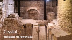  Presentation with italy - Cool new theme with old-foundations-under-ruvo-di backdrop and a tawny brown colored foreground