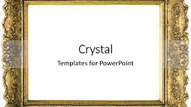  Presentation with clipping - Colorful PPT theme enhanced with gilded golden wooden frame isolated backdrop and a white colored foreground