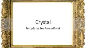  Presentation with frame border - Slides enhanced with old gilded golden wooden frame background and a white colored foreground