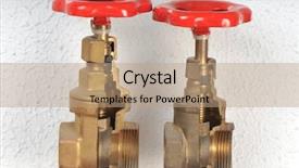  Presentation with water tap - Cool new presentation theme with old golden brass water backdrop and a coral colored foreground