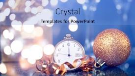  Presentation with sparkling - Beautiful PPT layouts featuring old-golden-clock-close backdrop and a light blue colored foreground