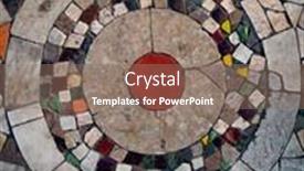  Presentation with roman style - Presentation theme having old-ground-pavement-pattern background and a  colored foreground