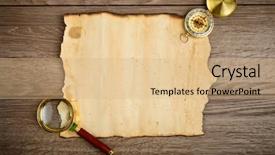  Presentation with old paper - Slide deck enhanced with old grunge blank paper sheet background and a coral colored foreground