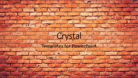  Presentation with brick wall - Audience pleasing presentation theme consisting of a young successful business backdrop and a  colored foreground.