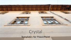  Presentation with romania - Colorful slide set enhanced with old-grunge-brick-wall-background backdrop and a soft green colored foreground