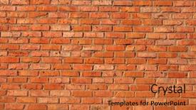  Presentation with red brick wall - PPT theme featuring old grunge brick wall background background and a red colored foreground