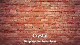 Presentation with brick wall - Audience pleasing slide deck consisting of old grunge brick wall background backdrop and a red colored foreground