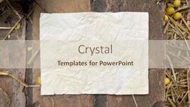  Presentation with old crumpled paper - Theme with old-grunge-crumpled-paper background and a lemonade colored foreground