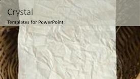  Presentation with old crumpled paper - Presentation theme featuring old-grunge-crumpled-paper background and a light gray colored foreground