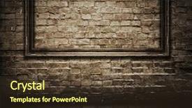  Presentation with frame border - Beautiful presentation theme featuring old grunge interior frame backdrop and a tawny brown colored foreground