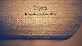  Presentation with old film - Amazing presentation design having old grunge interior with brick wall retro film filtered instagram style backdrop and a coral colored foreground