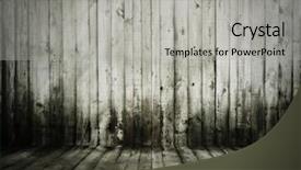  Presentation with interior - Presentation theme with old grunge interior wooden background background and a light gray colored foreground