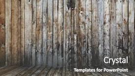  Presentation with old wood - Audience pleasing presentation theme consisting of old grunge interior wooden background backdrop and a dark gray colored foreground