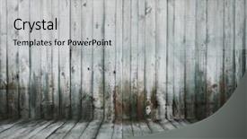  Presentation with interior - Beautiful presentation theme featuring old-grunge-interior-wooden-background backdrop and a light gray colored foreground