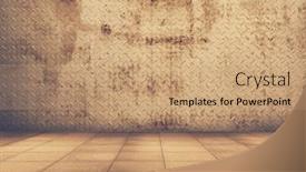  Presentation with old film - Presentation theme featuring old grunge metallic room abstract background retro film filtered instagram style background and a coral colored foreground