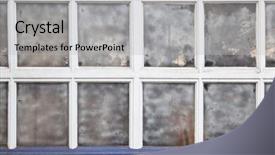  Presentation with old soho street - Slide set enhanced with old grunge multi panel window background and a  colored foreground