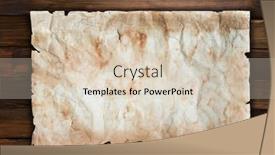  Presentation with old brown paper texture - Colorful presentation theme enhanced with old grunge paper template for announcement on dark brown wall wooden texture backdrop and a lemonade colored foreground