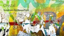  Presentation with old crumpled paper - Slide deck featuring old-grunge-ripped-torn-vintage background and a yellow colored foreground