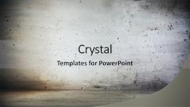  Presentation with crack - Amazing PPT theme having old grunge room with concrete backdrop and a light gray colored foreground